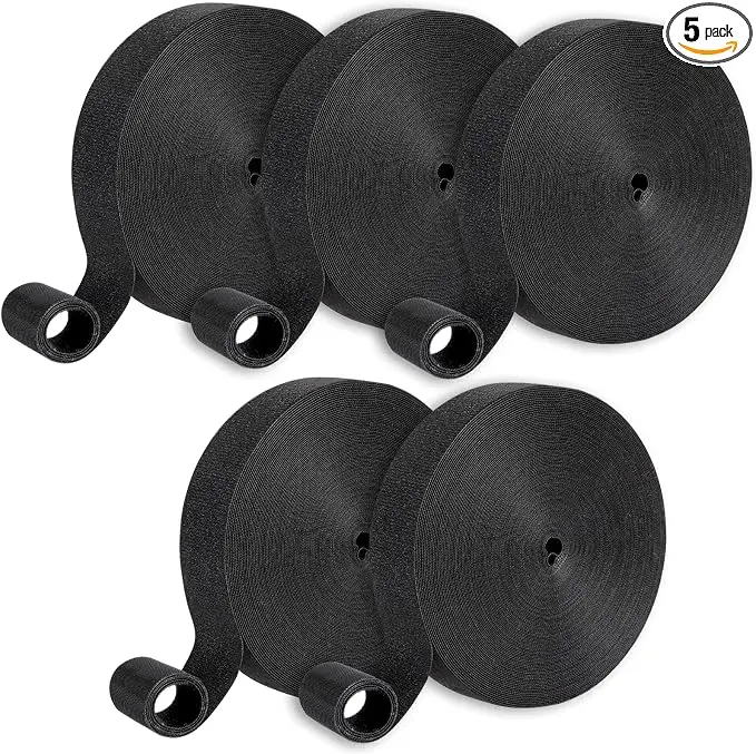 1/2In x 500Ft Reusable Cable Ties Hook and Loop Roll | Tie Down Straps
