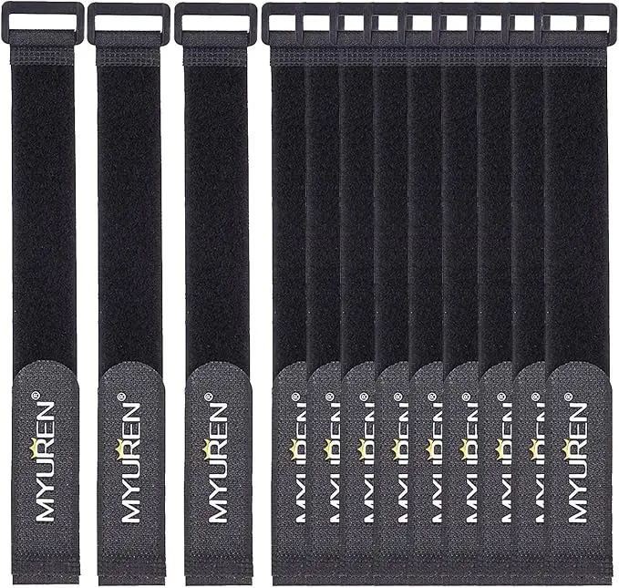 1"x 12"-12 Pack Reusable Fastening Cable Straps