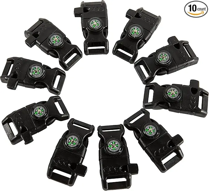10 PCS Emergency Whistle Buckle come