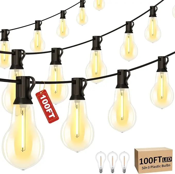 100FT LED Outdoor String Lights