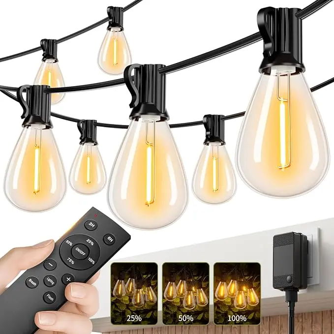 100FT LED Outdoor String Lights