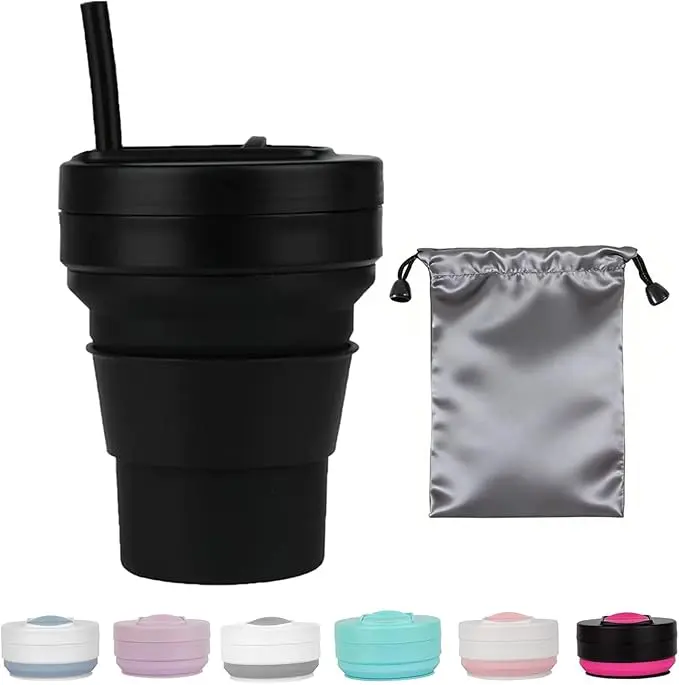 12 Oz Silicone Collapsible Travel Cup