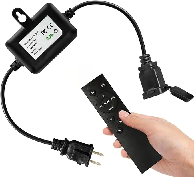 120W Remote Dimmer Timer Function Plug in