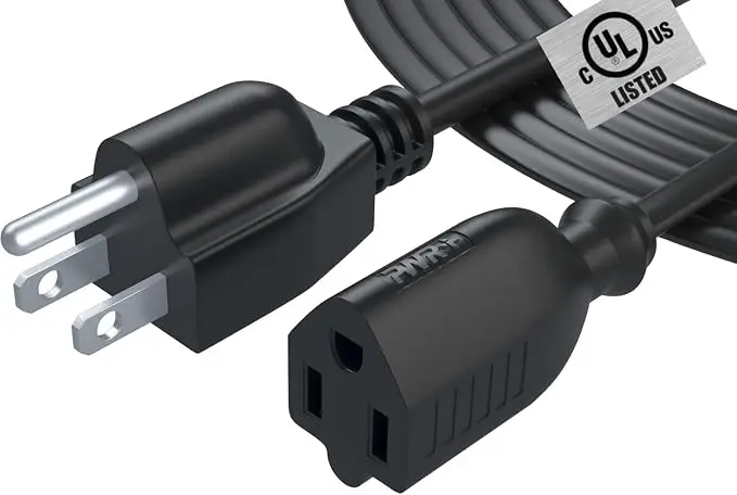 12Ft Power Extension Cord Cable Extender