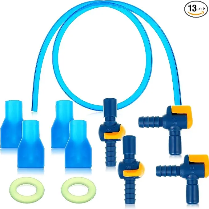 13 Pcs Bite Valve Replacement, Includes 6 Pcs Silicone Replacement Nozzle
