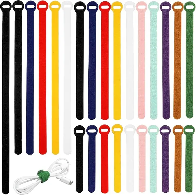 150PCS Cable Ties,4+6+8+10 Inch Reusable Cable Management