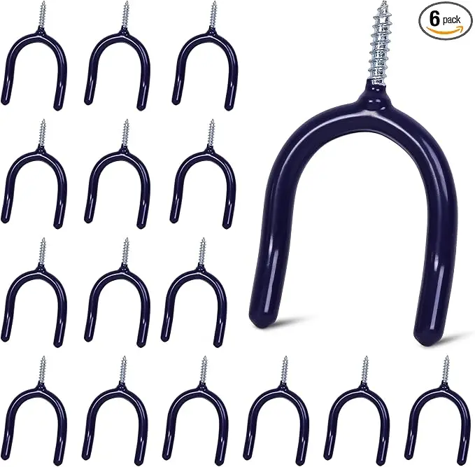 16 Pack Garage Storage System Steel U Hooks
