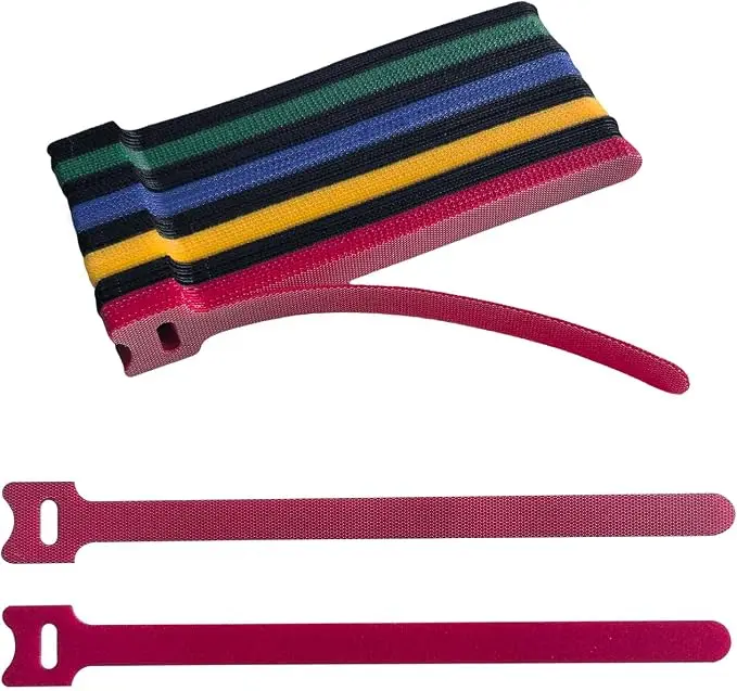 160PCS 8inches Cable Ties Reusable Multi-Colour Cord Straps Multi-Purpose Wire