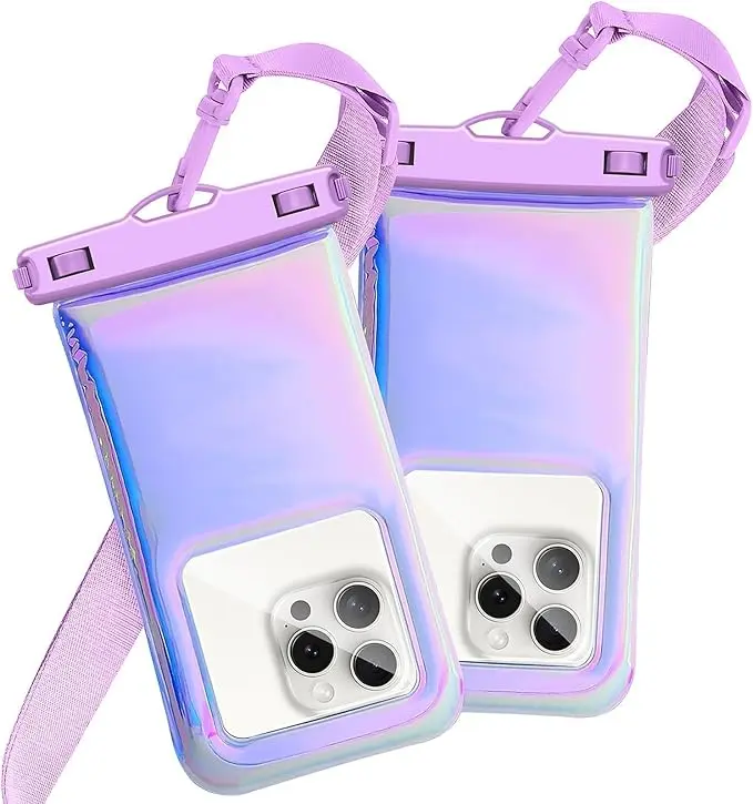 2 Pack Foweroty Floatable Waterproof Phone Pouch Case