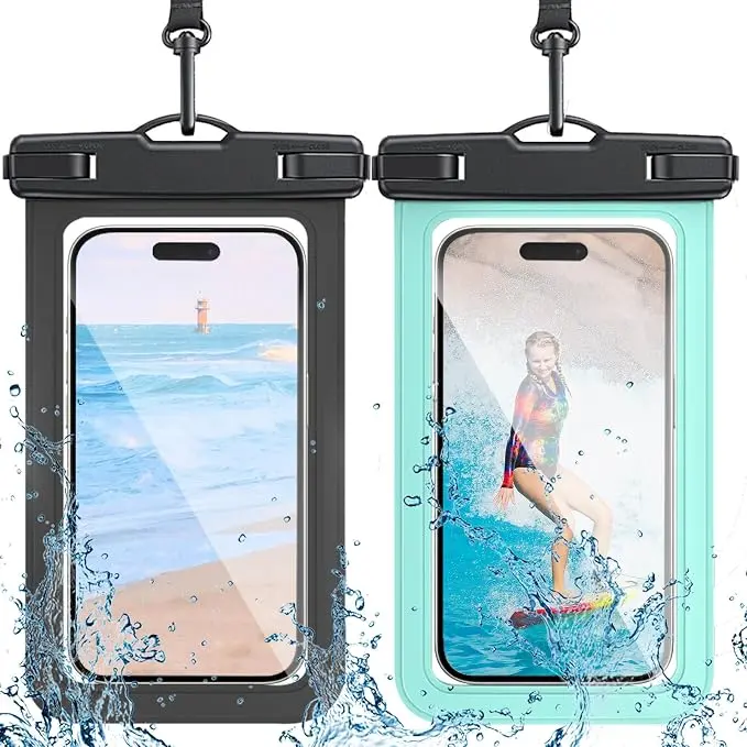 2 Pack Waterproof Phone Pouch
