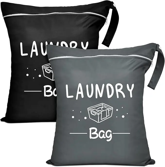 2 Pcs Large Travel Laundry Bags