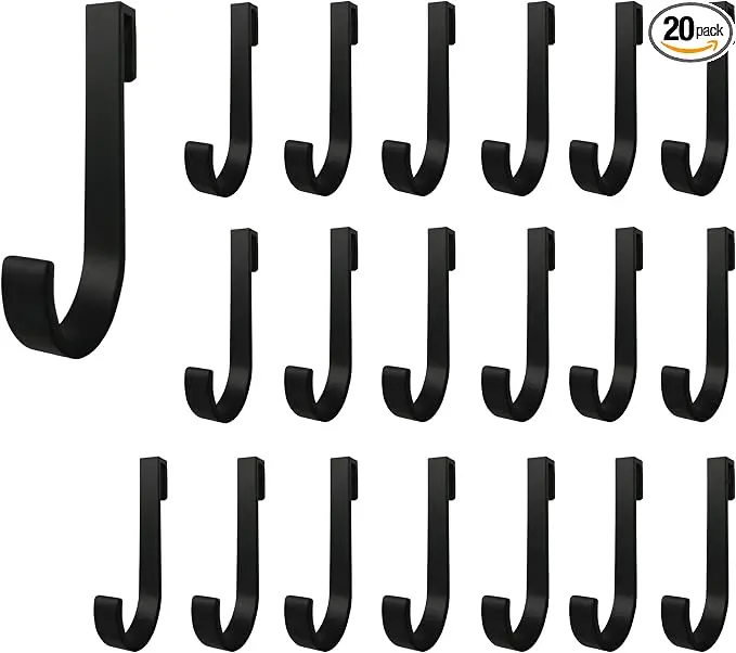 20 PCS Aluminum J Grid Hooks