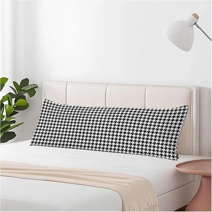 20"X54" Body Pillow Case Houndstooth