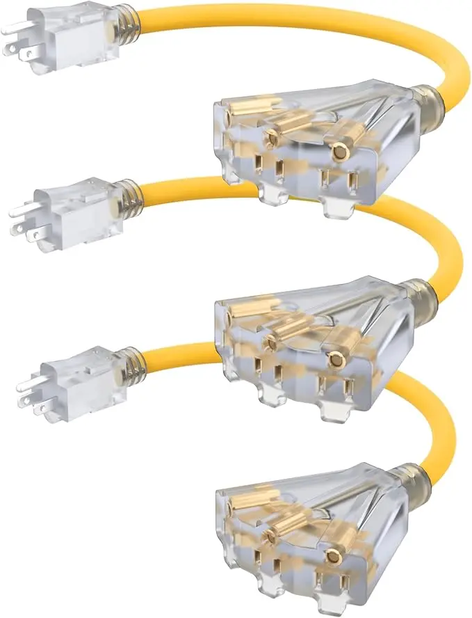2FT 12 Gauge Outdoor Extension Cord