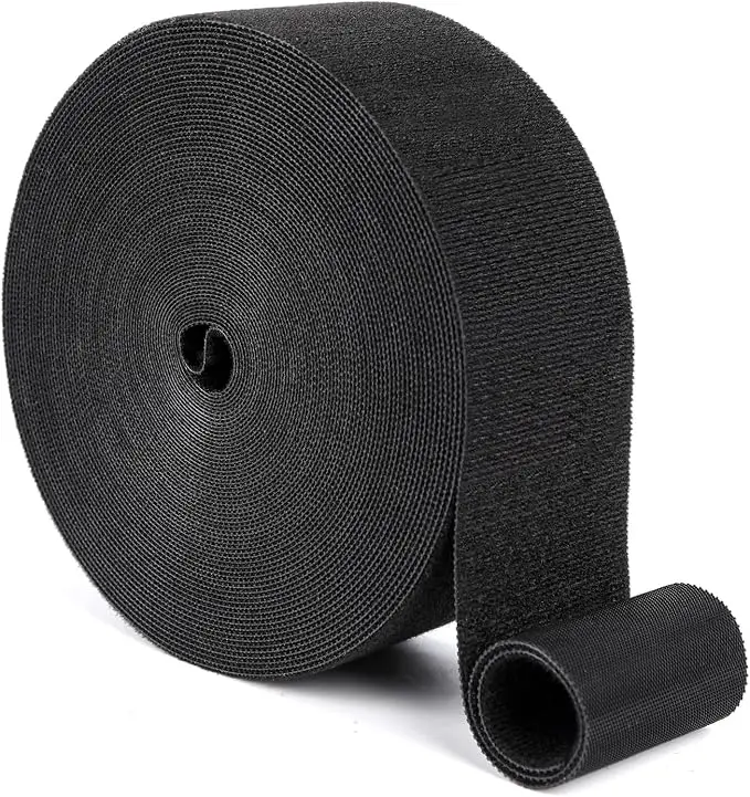 2In x 50Ft Reusable Cable Ties Hook and Loop Roll | Tie Down Straps, Nylon