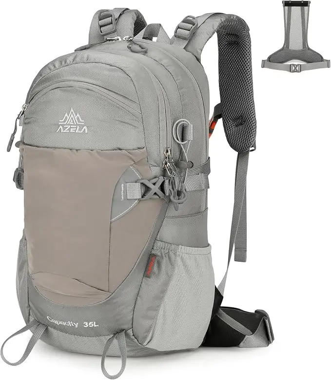 35L Hiking Backpack Detachable Frame Backpack