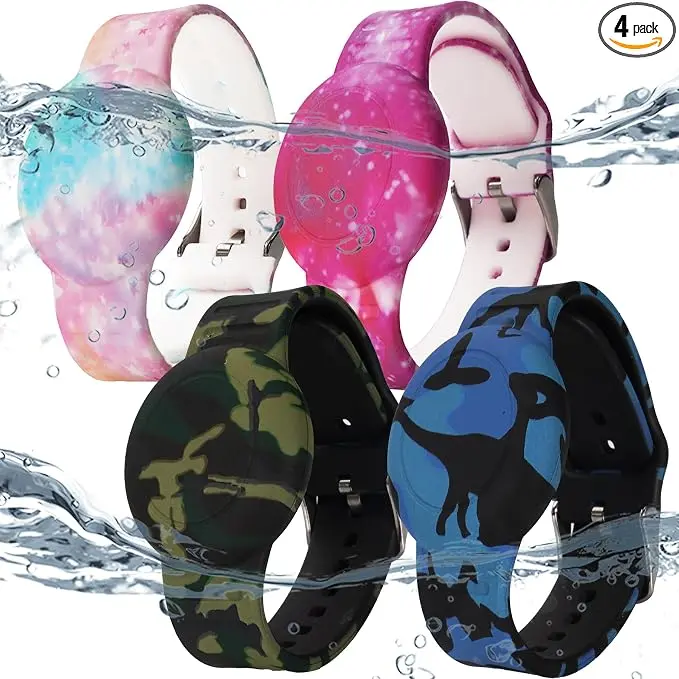 4 Pack Waterproof AirTag Bracelet