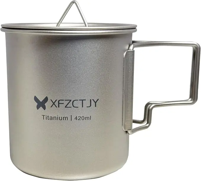 420ml Ultralight Titanium Tea Cup Coffee Mug