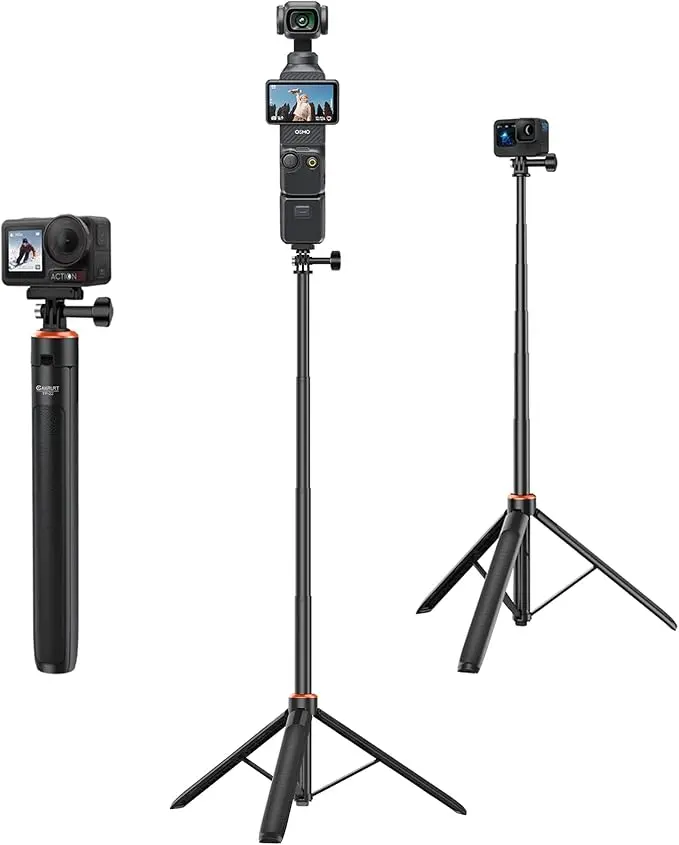 53.5" Action Camera Selfie Stick Tripod