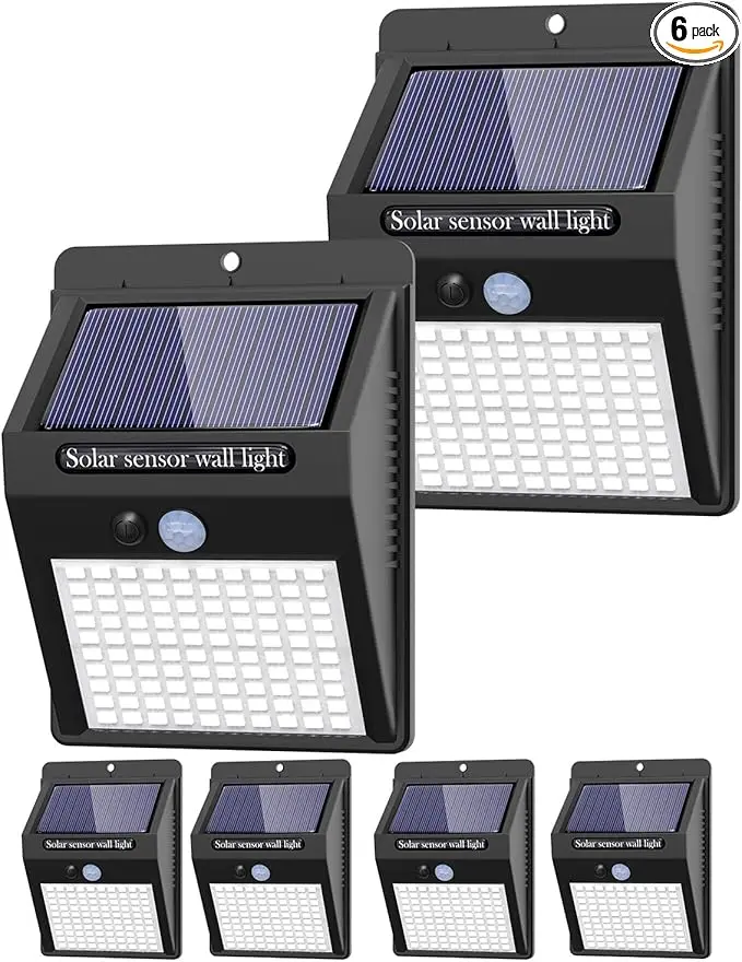 6 Pack Outdoor Solar Motion Lights