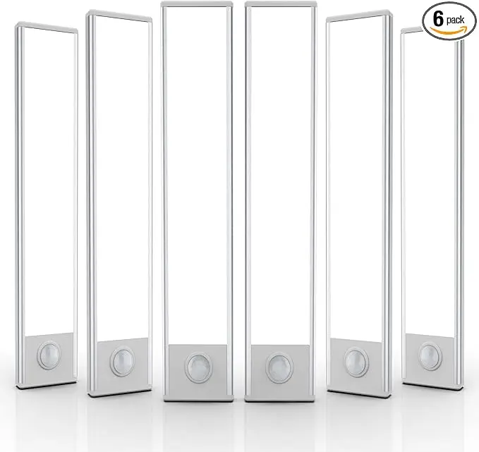 6 Pack Under Cabinet Lights Wireless, 40 LED Motion Sensor Light Indoor