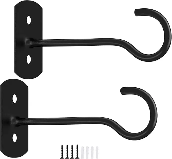 6in Hanging Plant Hooks 2Pack Ceiling Hooks