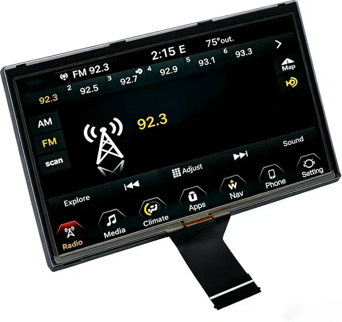 7" Uconnect Screen Replacement LCD Display