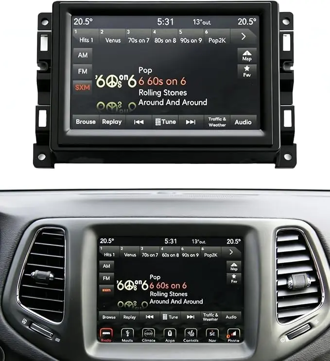 7" Uconnect Screen Replacement LCD Display