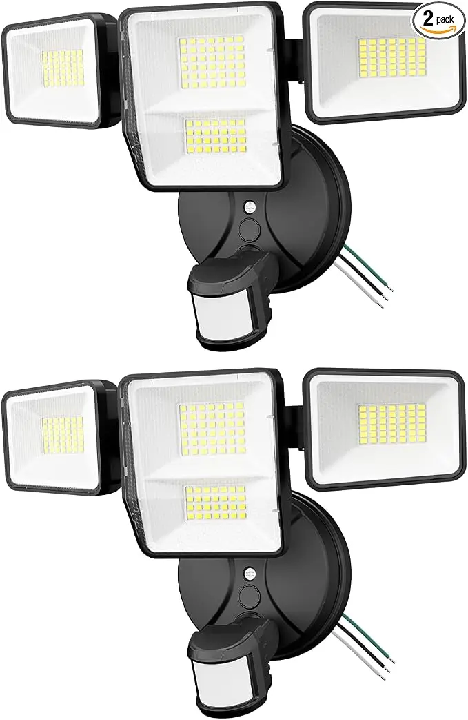 70W 7000LM Security Lights Outdoor, 4-Head LED Motion Sensor Flood Light