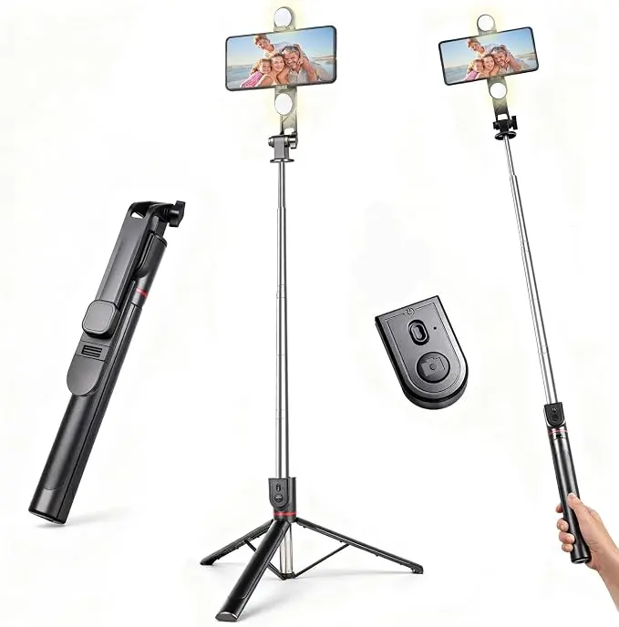 71" Phone Tripod Selfie Stick