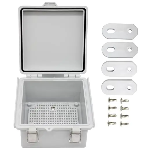 ABS Electric Junction Box, IP67 Weatherproof Electrical Boxes, Hinged Clear
