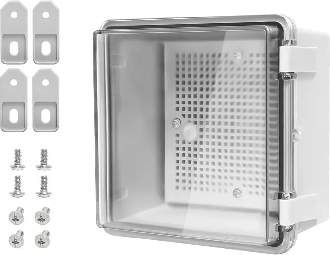 ABS Plastic Dustproof Waterproof IP65 Junction Box Hinged Shell Universal