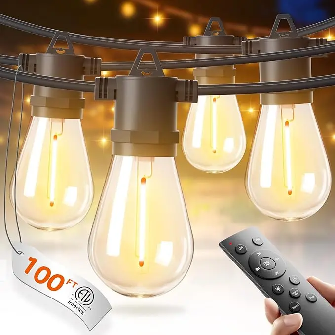 addlon 100FT LED Outdoor String Lights