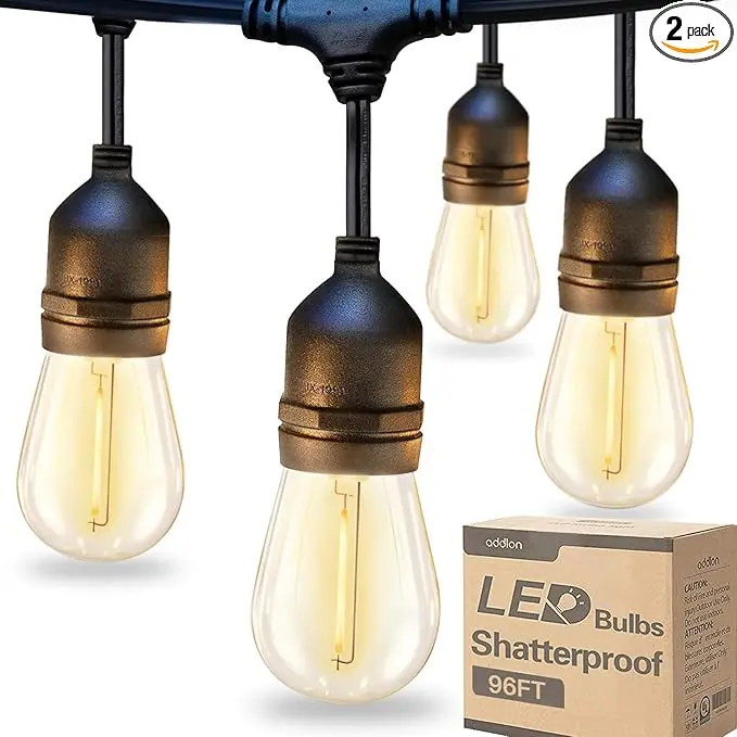 addlon 96FT LED Outdoor String Lights