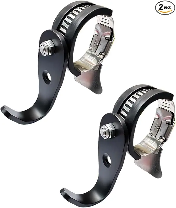 Adjustable Handlebar Hook Mount, Universal Pole Storage Hook