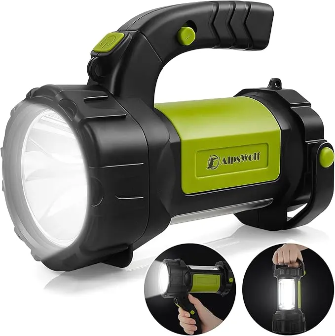 AlpsWolf Camping Lantern Rechargeable, LED Flashlight Spotlight Lantern