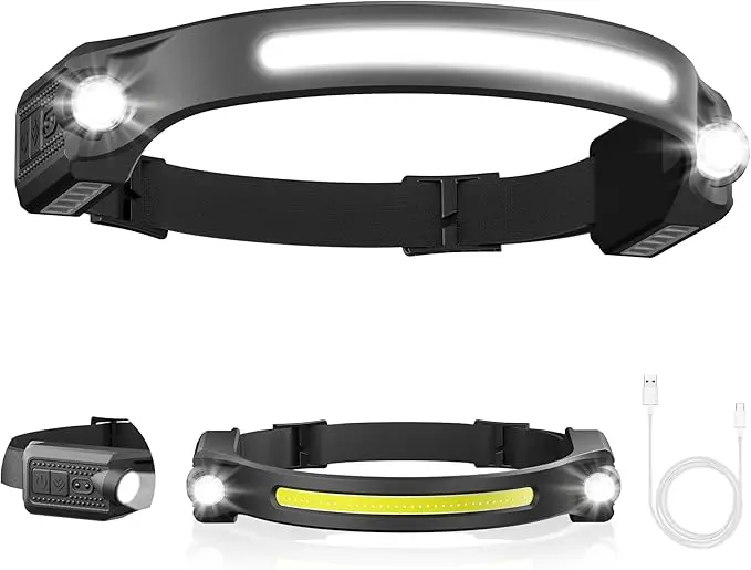 AlpsWolf Headlamp Rechargeable LED 1Pack