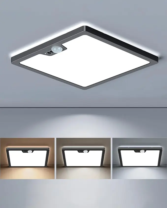 Annaror 12in Motion Sensor Ceiling Light Wired, 3000K 4000K 5000K Selectable