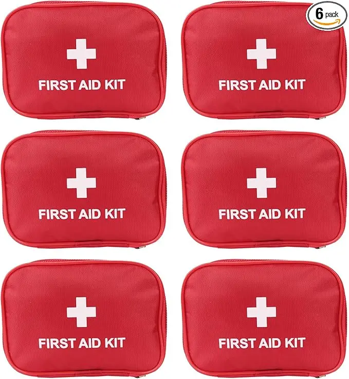 AOUTACC 6 Pack Empty First Aid Kit Bag, Lightweight Empty First Aid Bag