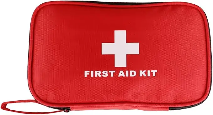 AOUTACC Compact First Aid Empty Pouch, Nylon Lightweight First Aid Bag