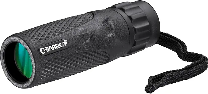 Barska Blackhawk Waterproof Monocular – Compact, Slip-Resistant Grip