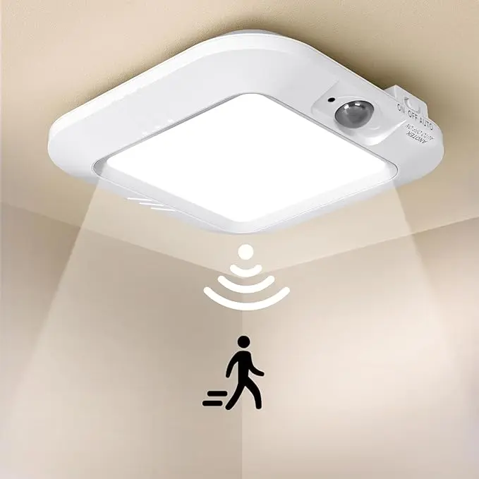 Battery Operated Ceiling Light, Motion Sensor Light Indoor, Motion Activated
