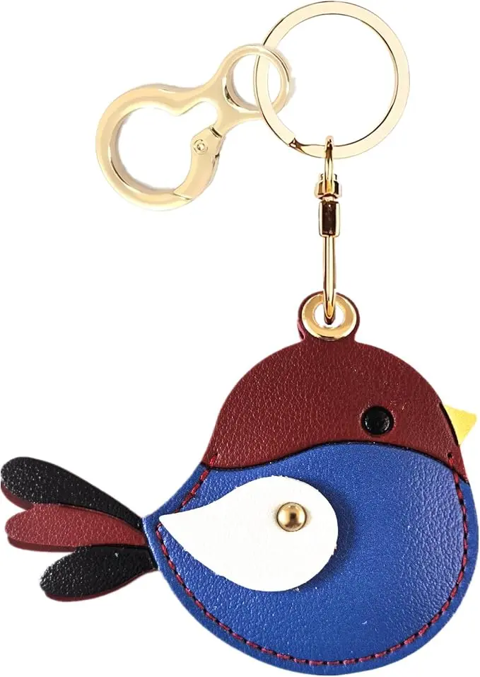 BORKUANA Leather Keychain Holder Case Compatible