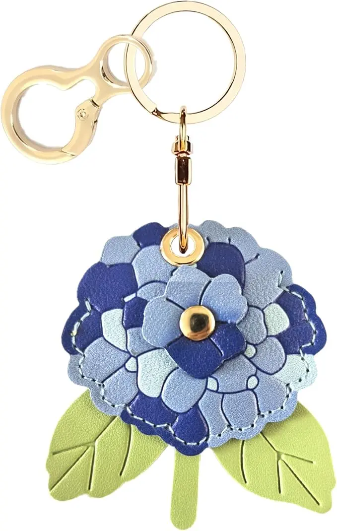 BORKUANA Leather Keychain Holder Case Compatible