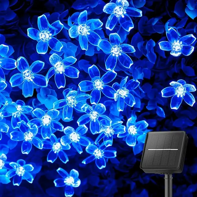 Brightown 60 LED Solar Flower String Lights