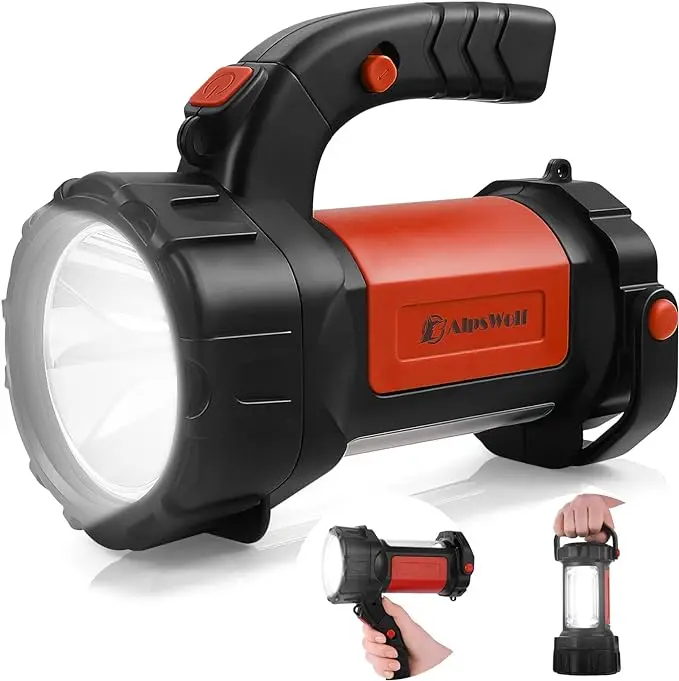 Camping Lantern Rechargeable, AlpsWolf LED Flashlight Spotlight Lantern