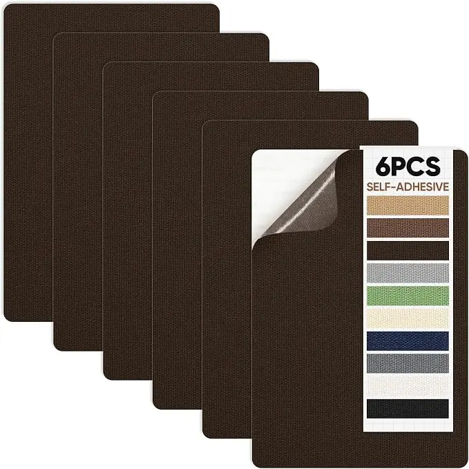 Canvas Patch 5.5 x 8 Inches 6Pcs Self-Adhesive Waterproof Canvas Patch Kit