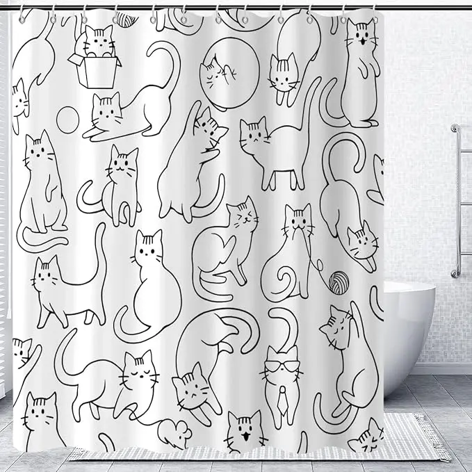 Cat Shower Curtain