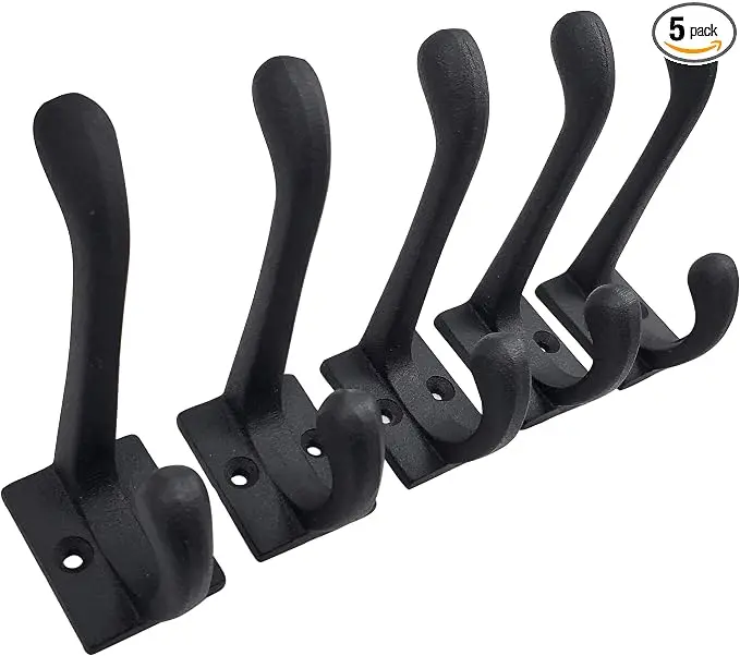 Claimed Corner Cast Iron Coat Hooks