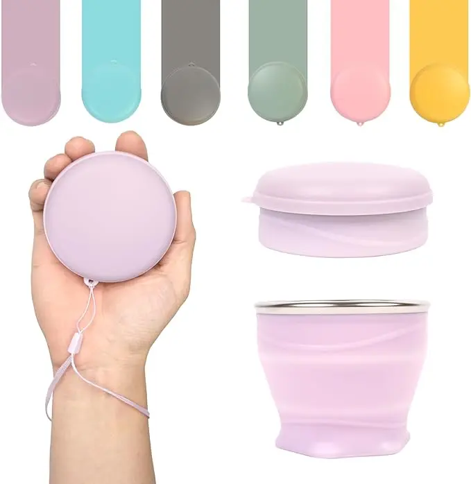Collapsible Travel Cup with Lid